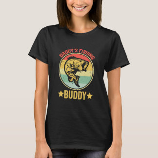 Daddys Fishing Buddy Retro Vintage T-Shirt