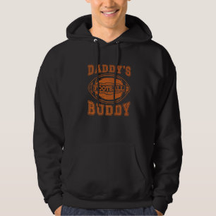 Daddy's Football Buddy  Rugby Fan Player Coach Hoodie