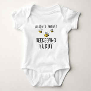 Daddy's Future Beekeeping Buddy Apiculture Baby Bodysuit