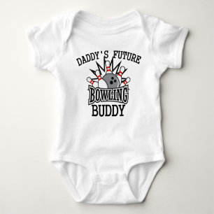 Daddy's Future Bowling Buddy Baby Bodysuit