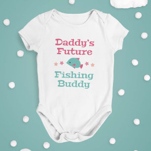 Daddy's Future Fishing Buddy Baby Bodysuit