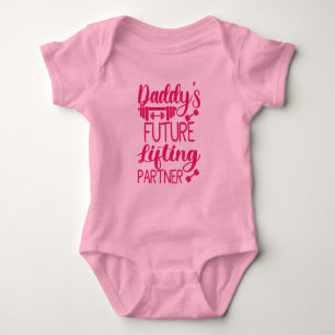 Daddy's Future Lifting Partner Baby Bodysuit