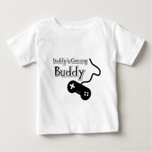 Daddy's Gaming Buddy Baby T-Shirt