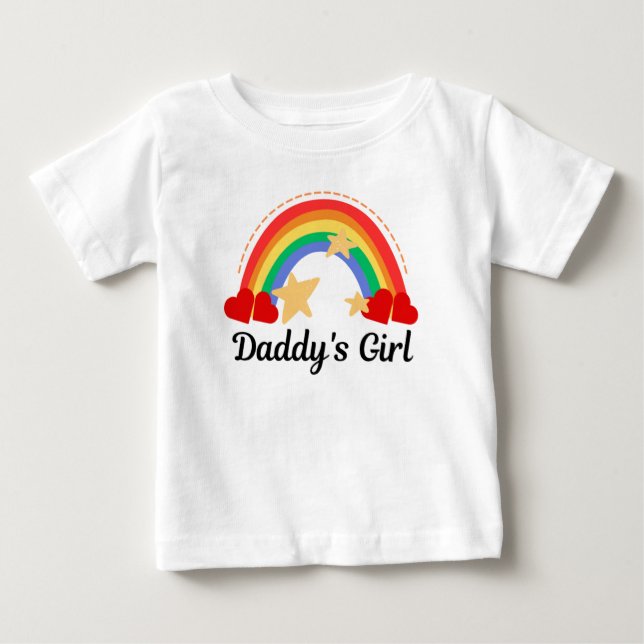 Daddy's Girl Baby T-Shirt (Front)