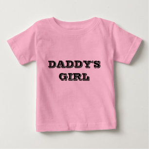 Daddy's Girl, Baby T-shirt, Pink Baby T-Shirt