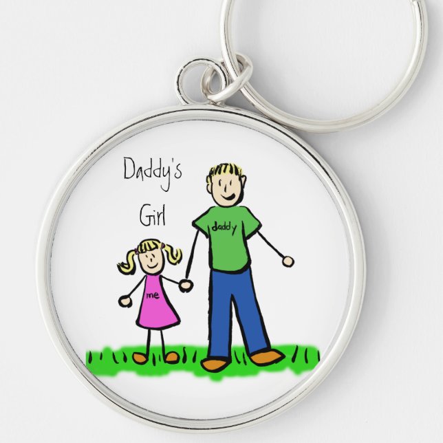 Daddy's Girl Blonde Keychain (Customise) (Front)