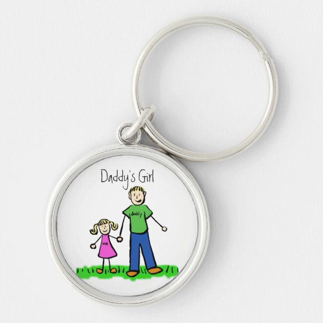 Daddy's Girl Blonde Keychain (Customise) (Front)