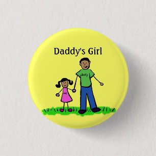 Daddy's Girl Buttons Custom Family Pendant Pins