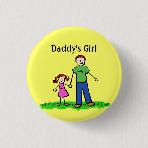 Daddy's Girl Buttons Custom Family Pendant Pins