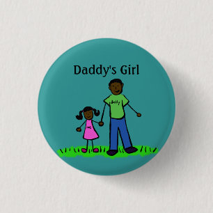 Daddy's Girl Buttons Custom Family Pendant Pins