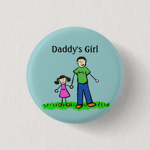 Daddy's Girl Buttons Custom Family Pendant Pins
