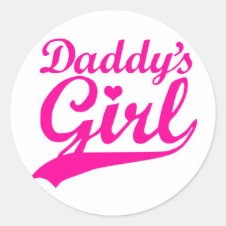 Daddy's Girl Classic Round Sticker