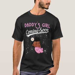 Daddy's Girl Coming Soon Mermaid Pregnant Mum Dad T-Shirt