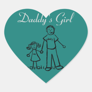 Daddy's Girl Custom Family Character Decal Sticker