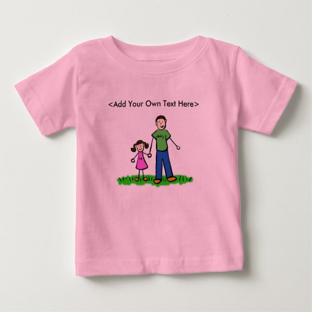 Daddy's Girl Custom T-Shirts (Brunette Family) (Front)