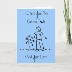 Daddy's Girl Customise Message Greeting Card