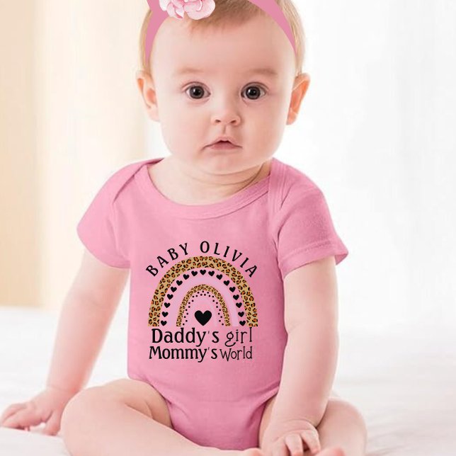 Daddy's Girl Mummy's World|  Mummy  Baby Bodysuit (Creator Uploaded)