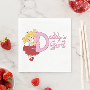 Daddys Girl Paper Napkins