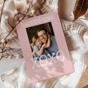 Daddy's Girl   Photo   Hugs And Kisses Valentines Holiday Card