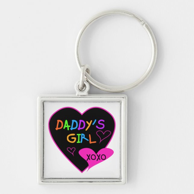 Daddy's Girl T Shirts, Mugs, Pillows, Stationary Key Ring (Front)
