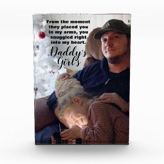 Daddy's Girls Quote  Photo Block (Front)