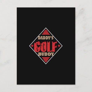 daddy's golf buddy postcard