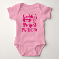 Daddy's Gym Baby Grow Funny Workout Gifts