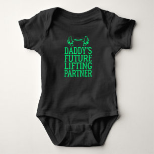 Daddy's Gym Baby Grow Funny Workout Gifts Bodysuit