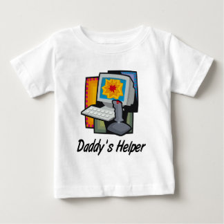 Daddy's Helper Computer Games Baby T-Shirt