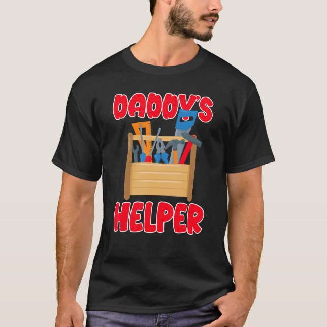 Daddy's Helper Tools Mechanic Toolbox T-Shirt (Front)