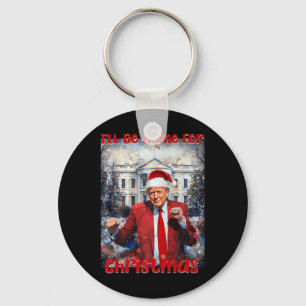 Daddy's Home For Christmas Trump1  Key Ring
