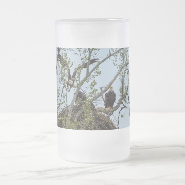 Daddys Home Frosted Glass Beer Mug (Center)