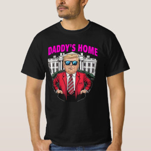 Daddys Home Pink Donald Trump 2024 T-Shirt