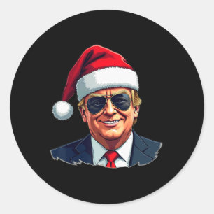 Daddy's Home Trump Claus Sungles Classic Round Sticker