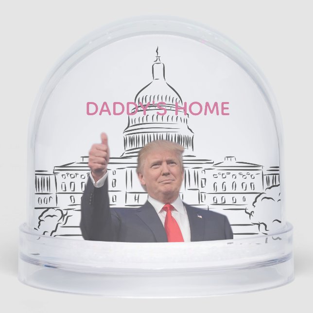  Daddy's Home Trump Gift Snowglobe (Front)
