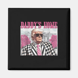 Daddys Home Trump Pink 2024  Magnet