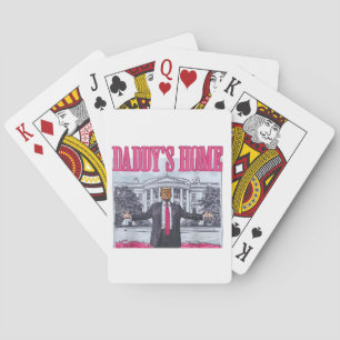 Daddy's Home Trump Pink Gift Playing Cards