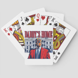 Daddy's Home Trump   White House Trump Gift Playing Cards