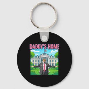 Daddy's Home White House 2025 President Trump 3 Key Ring