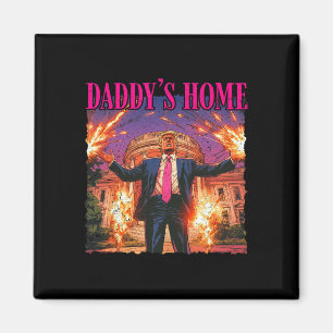 Daddy's Home White House Christmas Magnet