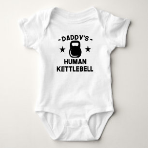 Daddy's Human Kettlebell Baby Bodysuit