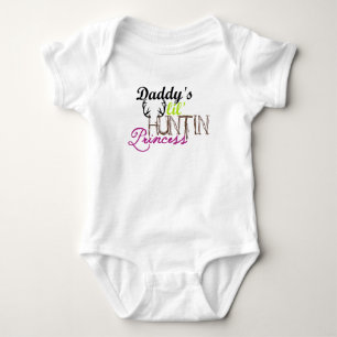 Daddy's huntin princess baby bodysuit