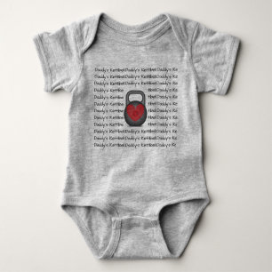 Daddy's Kettlebell Baby Bodysuit