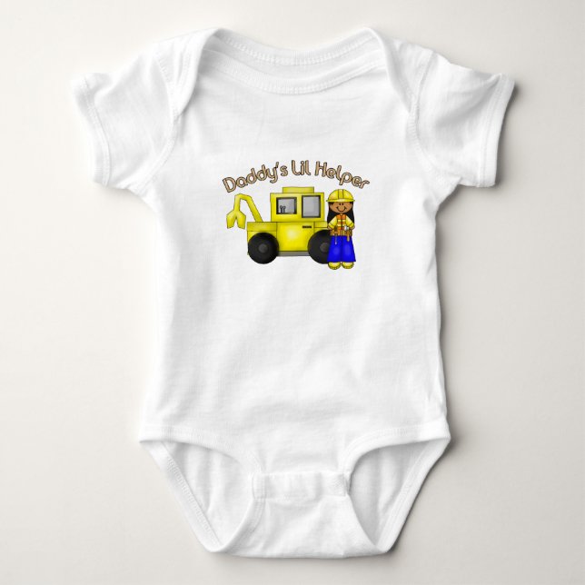 Daddy's Lil Helper-Girl Baby Bodysuit (Front)