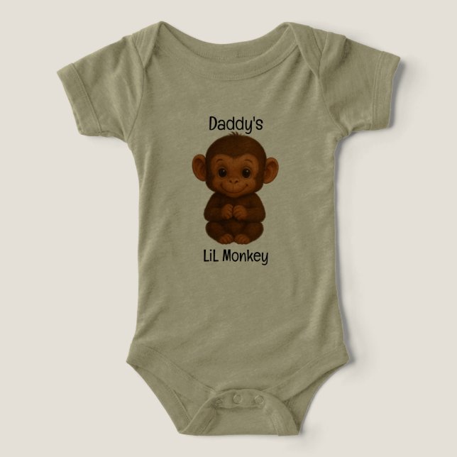 Daddy's LiL Monkey One Piece (Design Front)