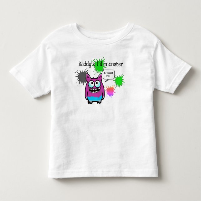 Daddy's l'il monster toddler T-Shirt (Front)
