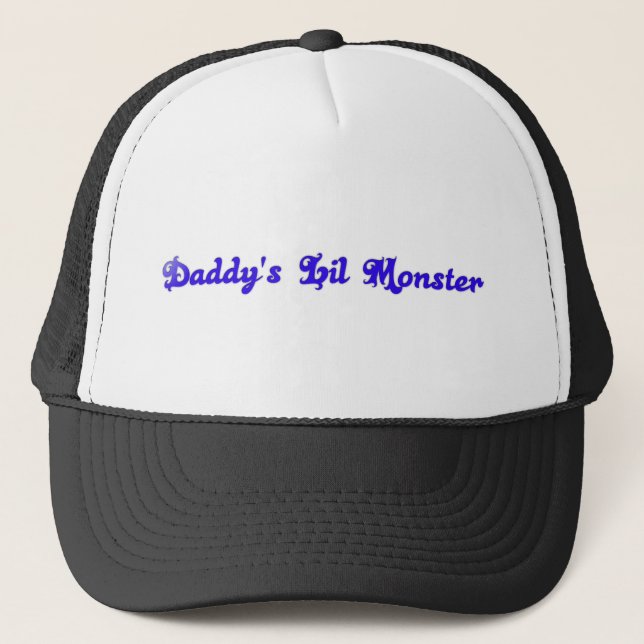 daddy's lil monster trucker hat (Front)