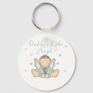 Daddy's Little Angel Key Ring
