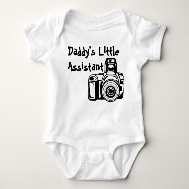 Daddy's Little Assistant Baby Bodysuit (Front)