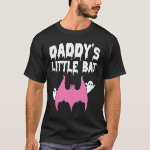 Daddy's Little Bat Spooky Halloween Family Bat Lov T-Shirt